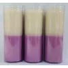 Esoterika - Cero da rituale colore pieno - Bianco e fucsia