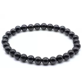 Esoterika - Bracciale Quarzo spinello nero perle 6mm