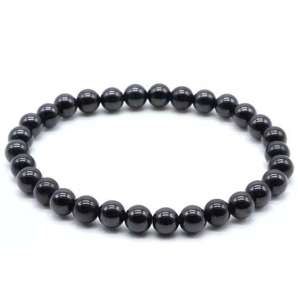 Esoterika - Bracciale Quarzo spinello nero perle 6mm