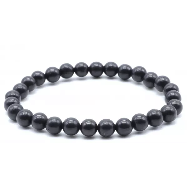 Esoterika - Bracciale Shungite perline 6 mm