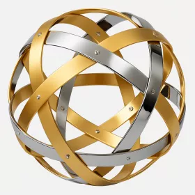 Esoterika - Pentasfera Ø 32CM - CROMO/ORO