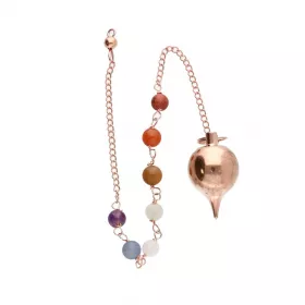 Esoterika - Pendolo Mermet in rame con catenina chakra