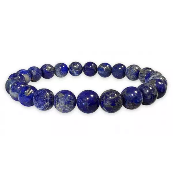 Esoterika - Bracciale Lapislazzuli naturale 'A' perle 8mm