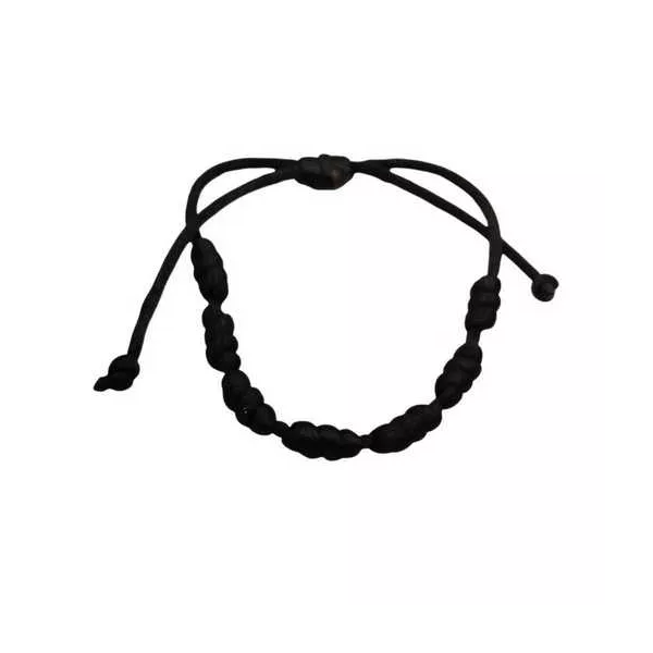 Esoterika - Bracciale nero dei 7 nodi