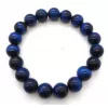 Esoterika - Bracciale Occhio di Tigre Blu perle 10mm