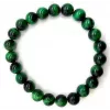 Esoterika - Bracciale Occhio di Tigre Verde perle 8mm