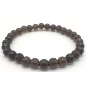 Esoterika - Bracciale Quarzo Fumè Perle 6mm