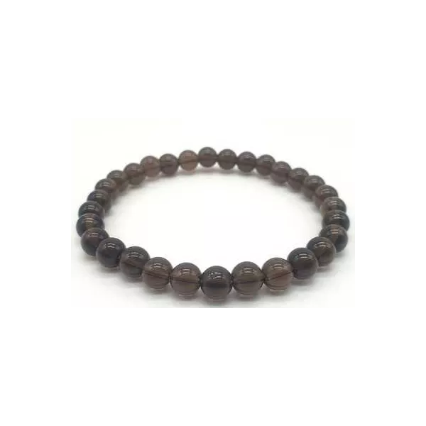 Esoterika - Bracciale Quarzo Fumè Perle 6mm