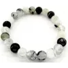 Esoterika - Bracciale Quarzo Tormalina Perle 8mm