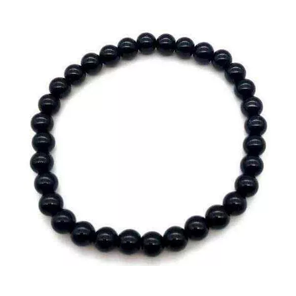 Esoterika - Bracciale Tormalina Nera perline 6mm