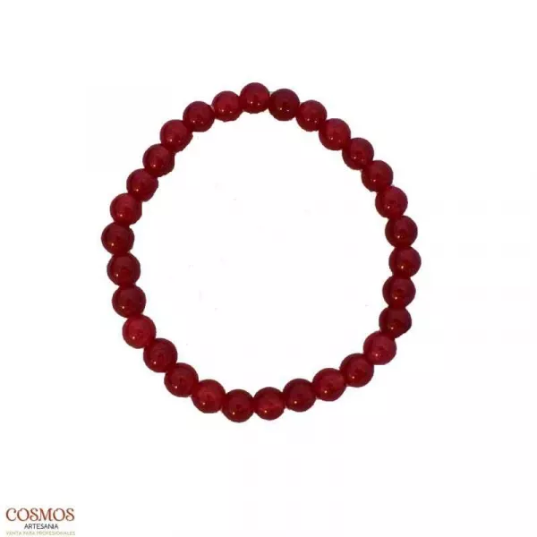 Esoterika - Bracciale Tormalina Rosa perline 6mm