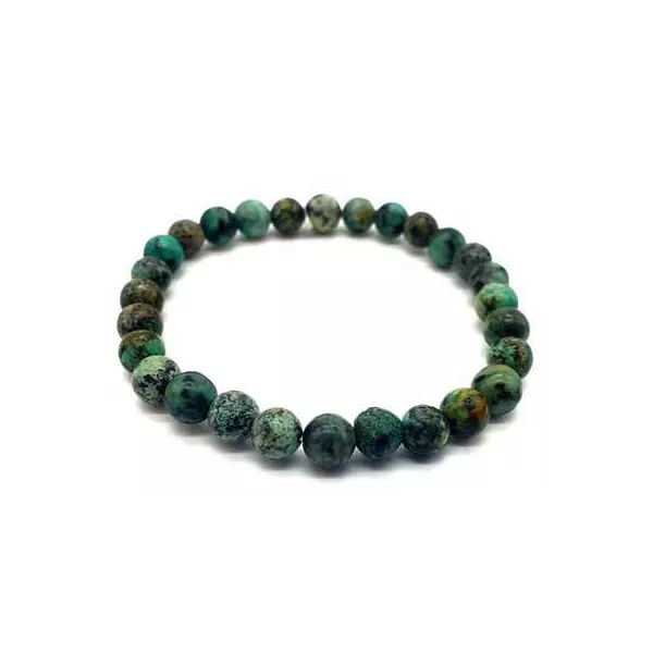 Esoterika - Bracciale Turchese africano perle 6mm