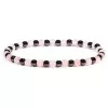 Esoterika - Braccialetto In Quarzo Rosa/Ematite -- 19 Cm