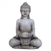 Esoterika - Buddha con portalumino color grigio