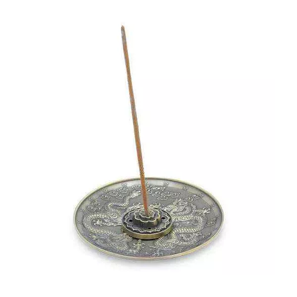 Esoterika - Bruciaincenso Draghi Color Bronzo -- 10x10 Cm