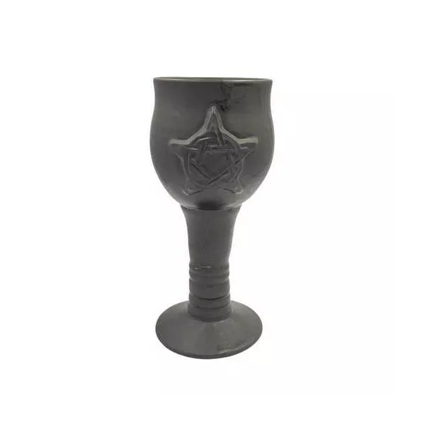 Esoterika - Calice in ceramica con pentagramma
