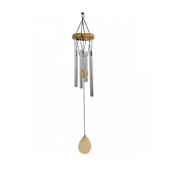 Esoterika - Campana A Vento 4 Canne E Legno -- 14 Cm