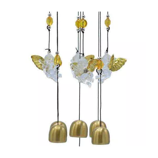Esoterika - Campana A Vento Con Cinque Angeli -- 65 Cm