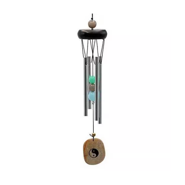 Esoterika - Campana A Vento Quattro Tubi Cattura Vento Yin Yang -- 35 