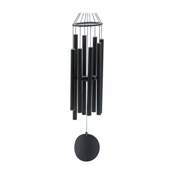 Esoterika - Campana Pure Sound A Vento Scala Musicale Nero -- 95 Cm