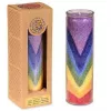 Esoterika - Candela Alla Stearina Rainbow Valley -- 21x6,5 Cm