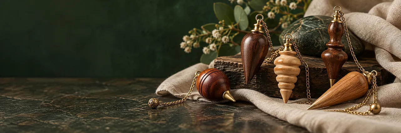 Pendoli in legno · Esoterismo