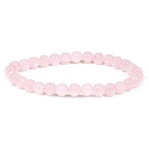 Braccialetto In Quarzo Rosa -- 19 Cm