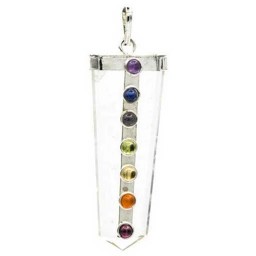 Ciondolo Dei Chakra In Cristallo -- 5 Cm /2