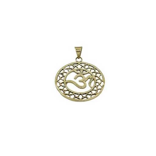 Ciondolo Ohm In Ottone Color Oro -- 3,5 Cm