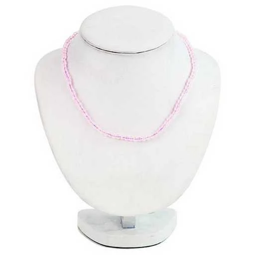 Collana In Quarzo Rosa -- 45 Cm