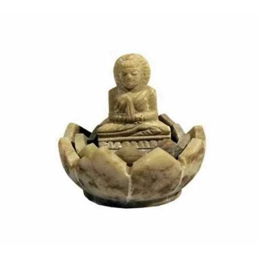 Porta incenso Buddha Pietra Ollare colori assortiti -- 5x4 Cm