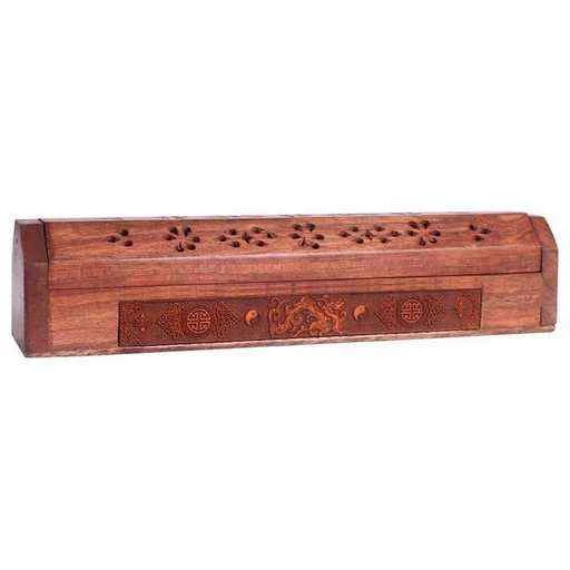 Porta incenso E Contenitore Drago -- 31x5,5x6 Cm