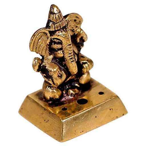 Porta incenso Ganesha Bronzo -- 54 G; 4,5 Cm