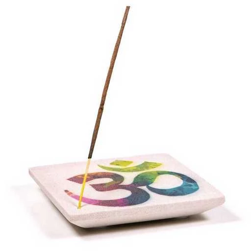 Porta incenso In Arenaria Ohm -- 10x10cm