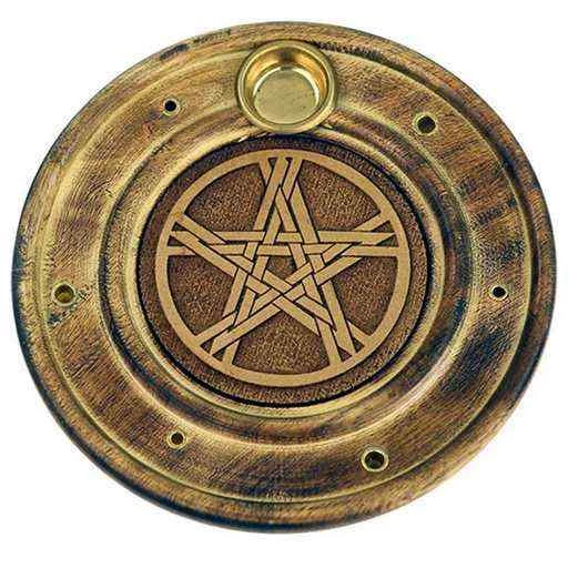 Porta incenso Pentacolo Per Bastoncini E Coni -- 10 Cm