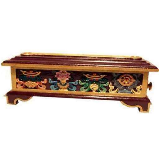 Porta incenso Tibetano In Legno -- 29x9 Cm