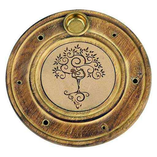 Porta incenso Yoga Tree Per Bastoncini E Coni -- 10 Cm