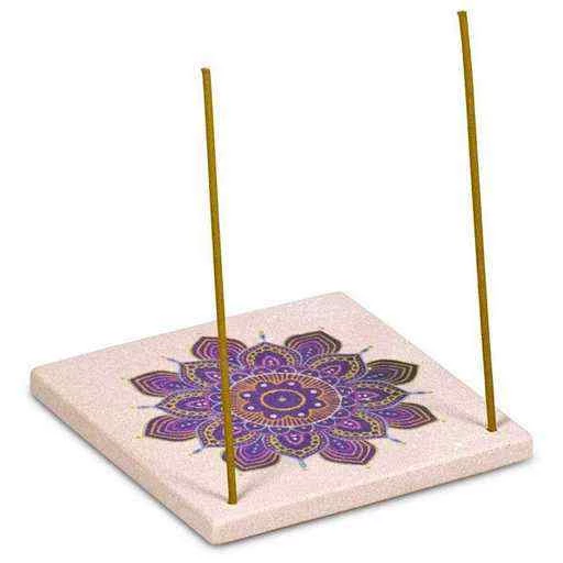 Porta incenso Fiore Mandala -- 10x10 Cm
