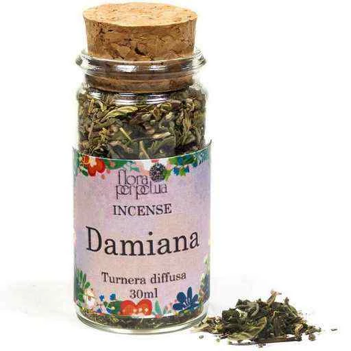 Incenso A Base Di Erbe Damiana -- 5 G; 30 Ml