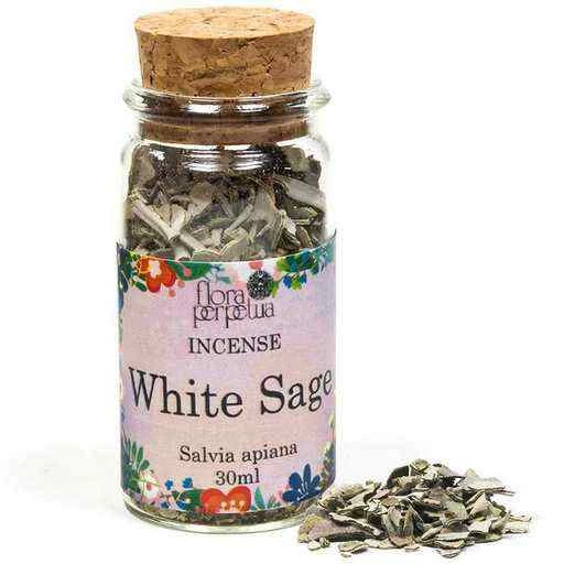Incenso A Base Di Erbe Salvia Bianca - White Sage -- 6 G; 30 Ml