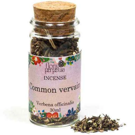 Incenso A Base Di Erbe Verbena Comune - Common Vervain -- 8 G; 30 Ml in vetro