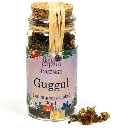 Incenso In Resina Guggul Indiano -- 18 G; 30 Ml in vetro