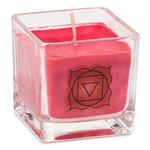 Candela Profumata Cera Di Colza - Ecologica 1° Chakra -- 26