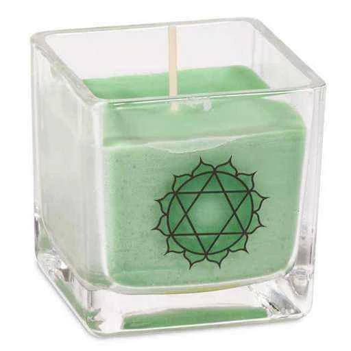 Candela Profumata Cera Di Colza Ecologica 4° Chakra -- 260