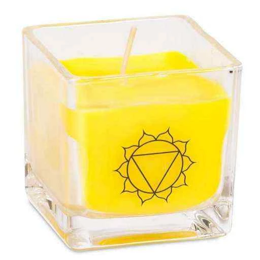 Candela Profumata Di Cera Di Colza Ecologica 3° Chakra -- 2