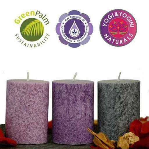 Candele Alla Stearina 3 X Mindfulness -- 8x5,5 Cm