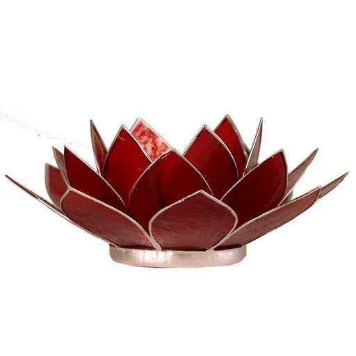 Loto Illuminazione 1° Chakra Rosso -- 13.5 Cm