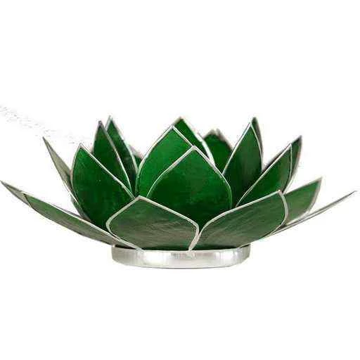 Loto Illuminazione 4° Chakra Verde -- 13,5 Cm