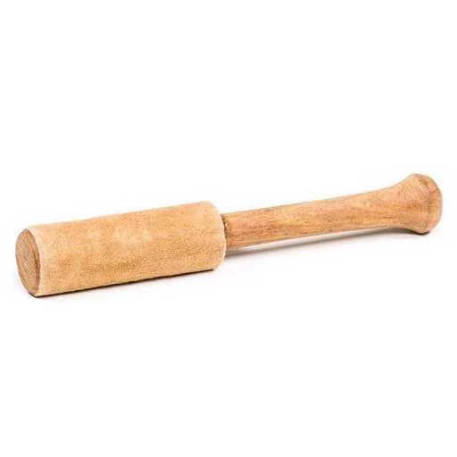Batacchio Per Campane In Legno E Camoscio Cammello -- 25 G;