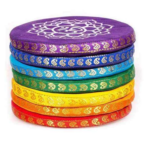 Cuscini Per Campane Tibetane Set 7 Chakra -- 14,5 Cm